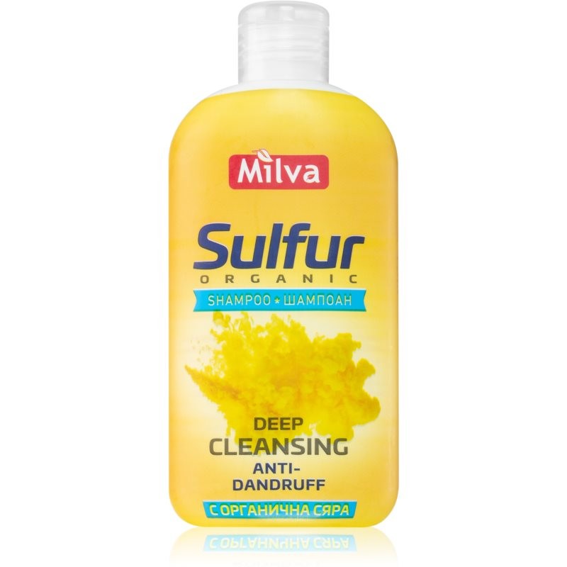 Milva Sulfur deep cleanse clarifying shampoo against dandruff 200 ml