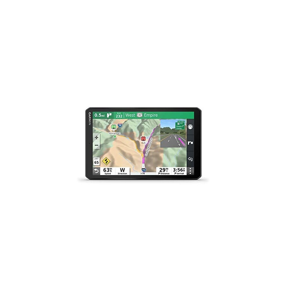 Garmin Camper 890MT-D Advanced Camper Sat Nav with 8 Inch Touch Display, Digital Traffic and Voice-Activated Navigation, Black