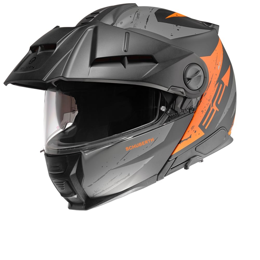 Schuberth E2 Explorer Black Orange Modular Helmet L