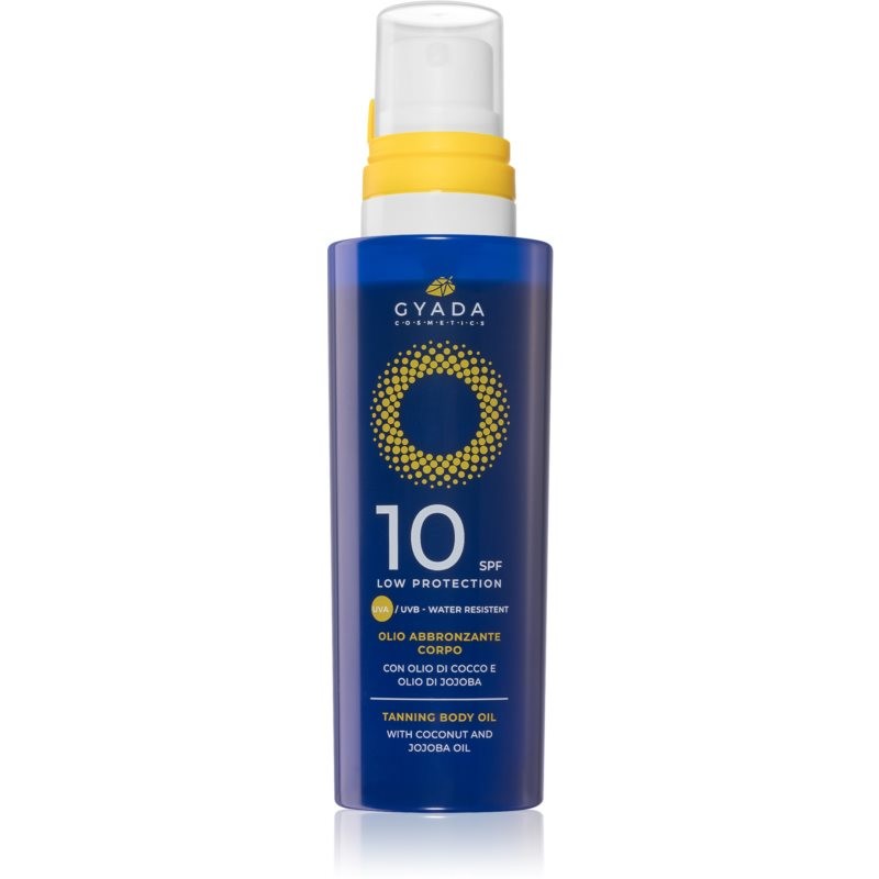 Gyada Cosmetics Solar nourishing sunscreen oil for body SPF 10 150 ml