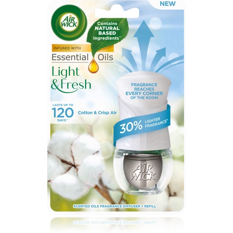 Air Wick Light & Fresh Cotton & Crisp Air electric air freshener with refill 19 ml
