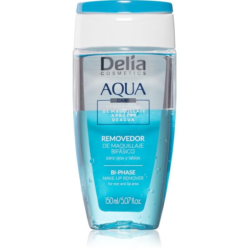 Delia Cosmetics Aqua bi-phase makeup remover for eye area and lips 150 ml