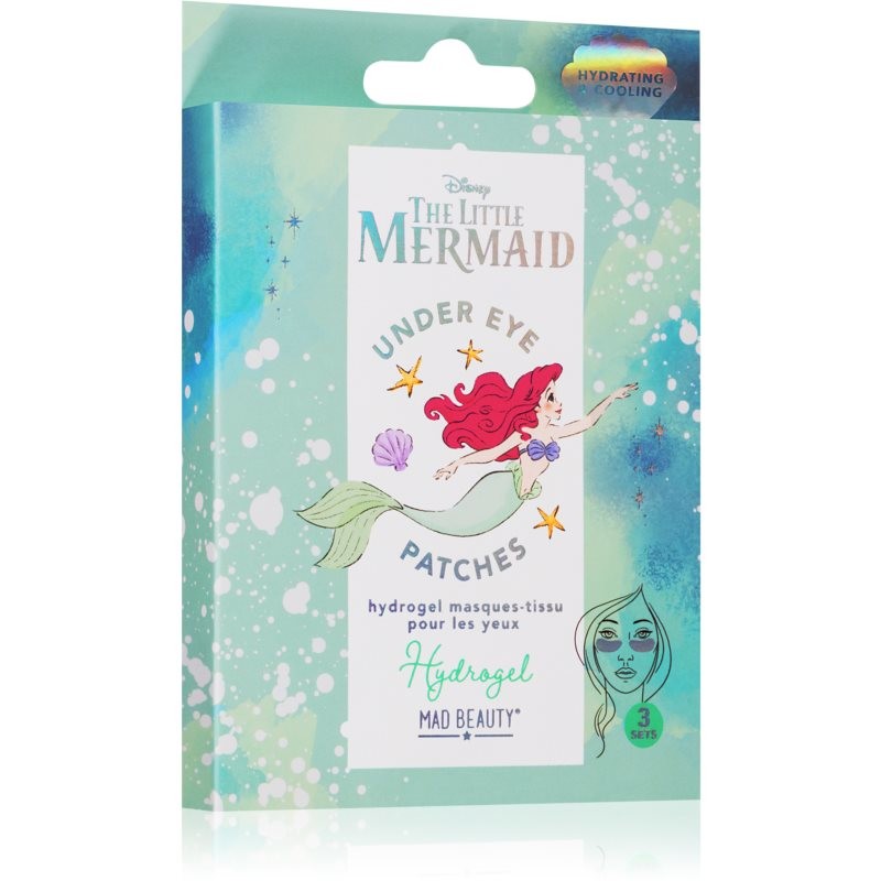 Mad Beauty The Little Mermaid hydrating and illuminating mask for eye area 3x2 pc