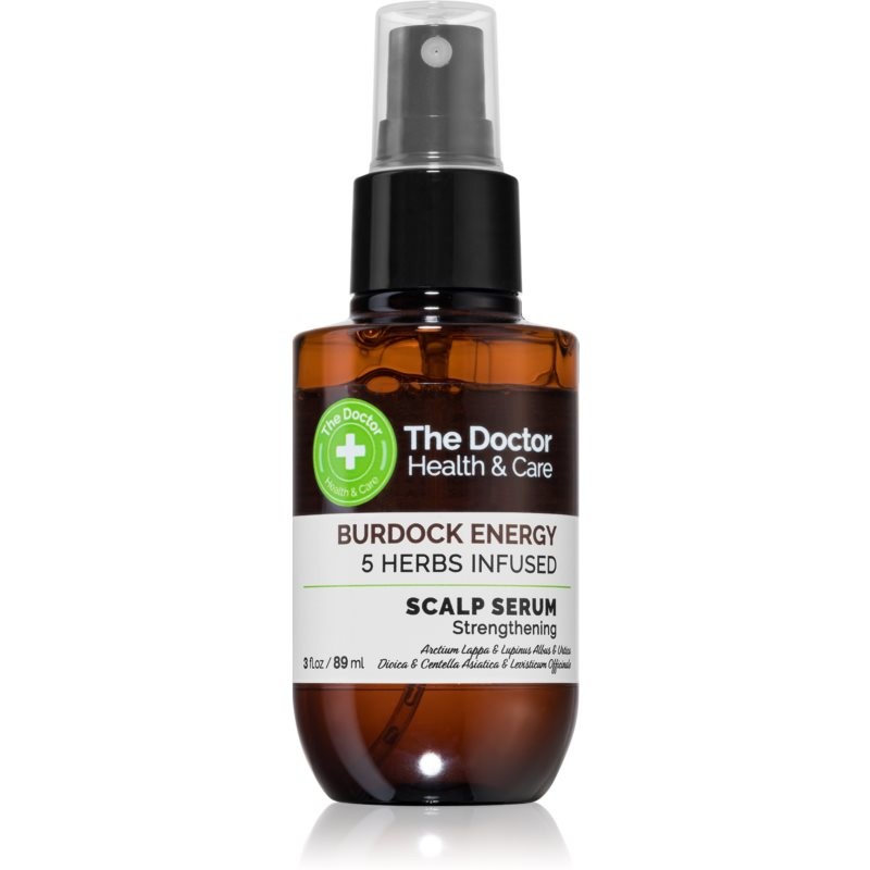 The Doctor Burdock Energy 5 Herbs Infused fortifying serum for stressed hair and scalp 89 ml