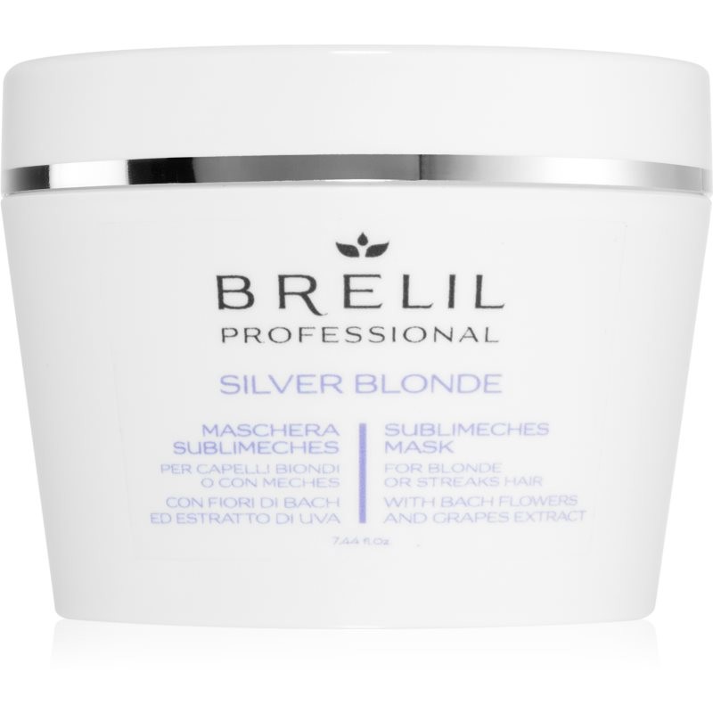 Brelil Numéro Silver Blonde Sublimeches Mask hydrating mask for yellow tones neutralization 220 ml
