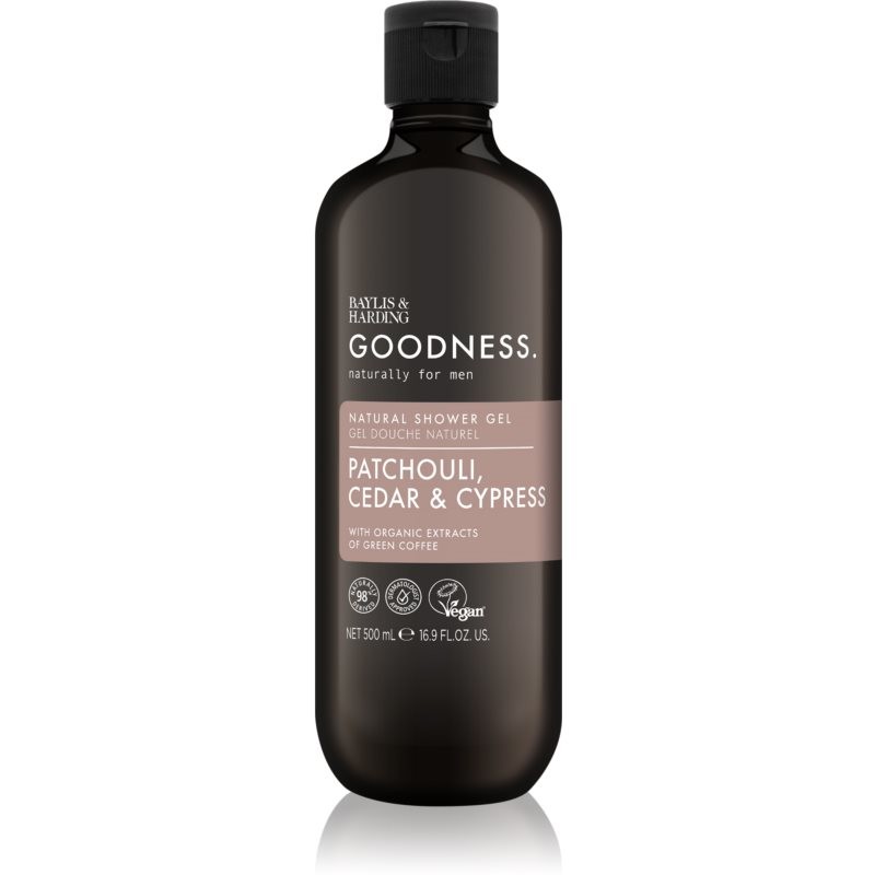 Baylis & Harding Goodness Patchouli, Cedar & Cypress shower gel for men 500 ml