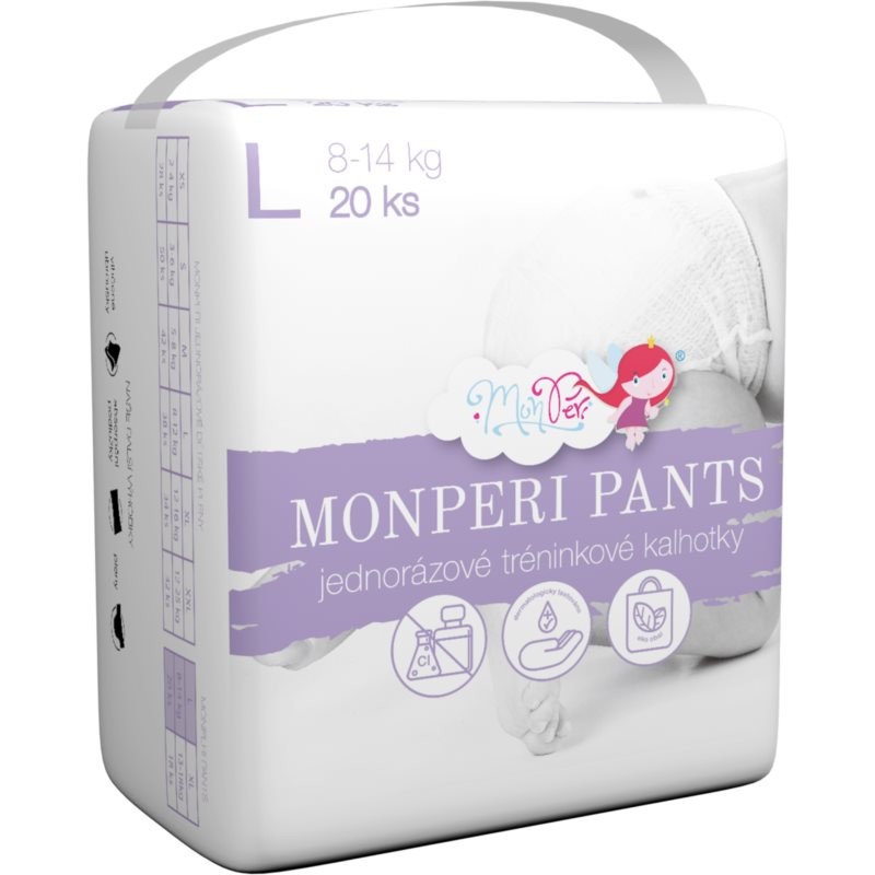 MonPeri Pants Size L disposable nappy pants 8-14 kg 20 kg