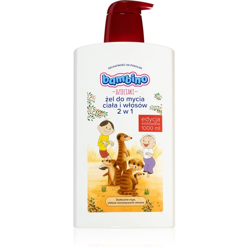 Bambino Kids Bolek and Lolek 2 in 1 2-in-1 shampoo and shower gel for kids Meerkats 1000 ml