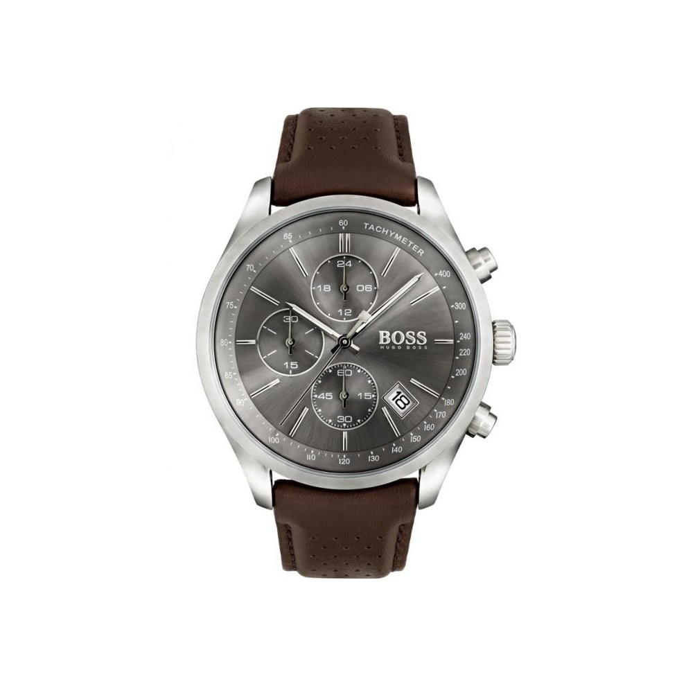 Hugo Boss 1513476 Watch Watch Chronograph Brown Leather Man