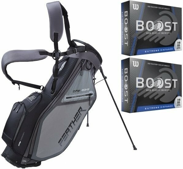 Big Max Dri Lite Feather SET Grey/Black Golf Bag