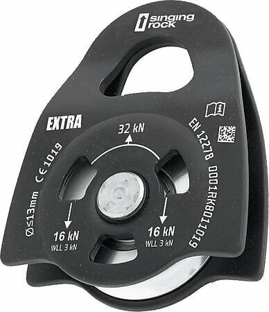 Singing Rock Pulley Extra Pulley Black