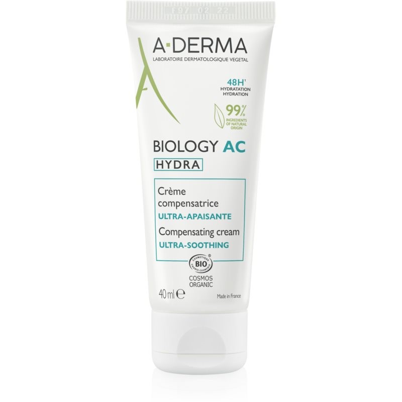 A-Derma Biology moisturizing and soothing cream with 48 hours efficacy 40 ml