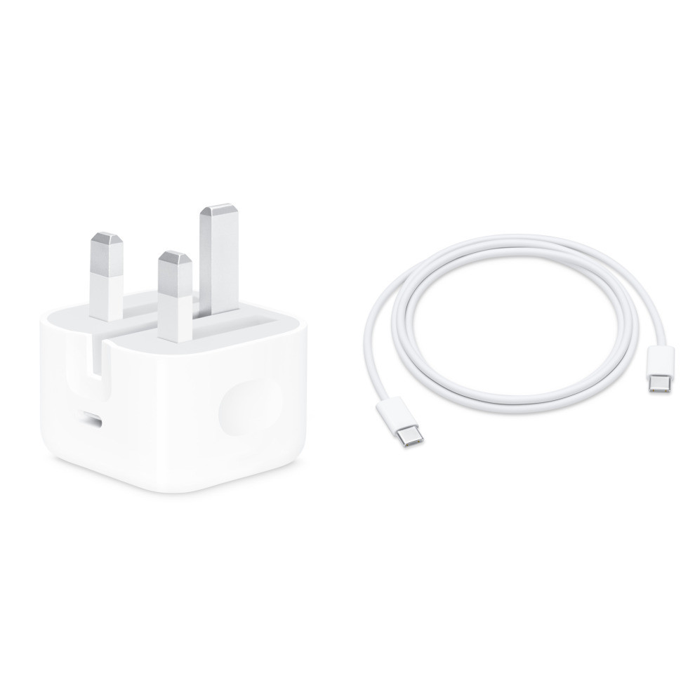 Official Apple 20W Mains Charger + USB-C to USB-C