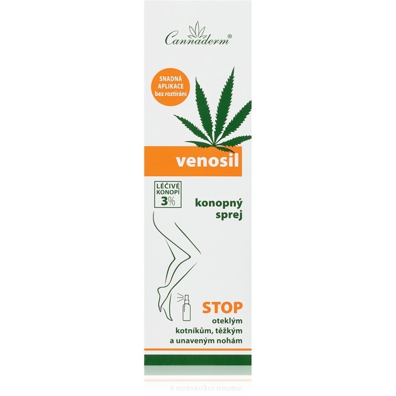 Cannaderm Venosil cannabis spray spray for legs with activated hemp 150 ml