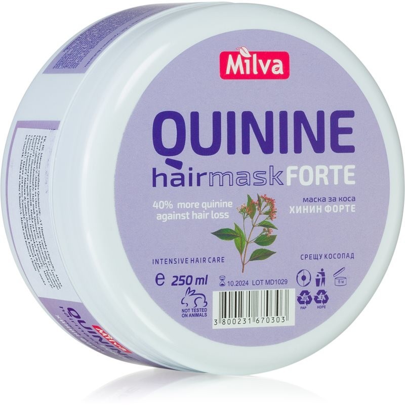Milva Quinine Forte fortifying mask for weak hair prone to falling out 250 ml