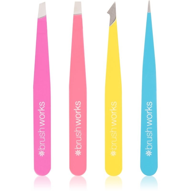 Brushworks Tweezer Set Neon