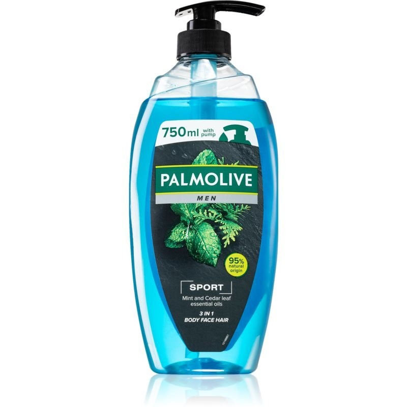 Palmolive Men Revitalising Sport Body Wash for Men With Pump 750 ml