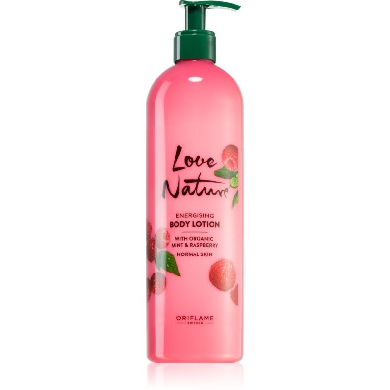 Oriflame Love Nature Organic Mint & Raspberry energising body lotion 500 ml