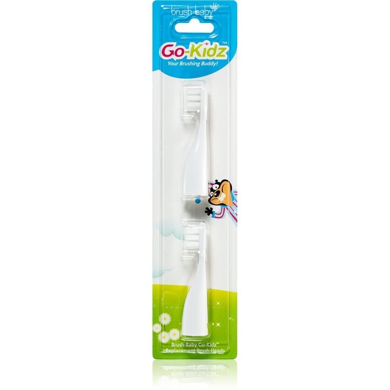 Brush Baby Go-Kidz toothbrush replacement heads for kids from 3 years 2 pc