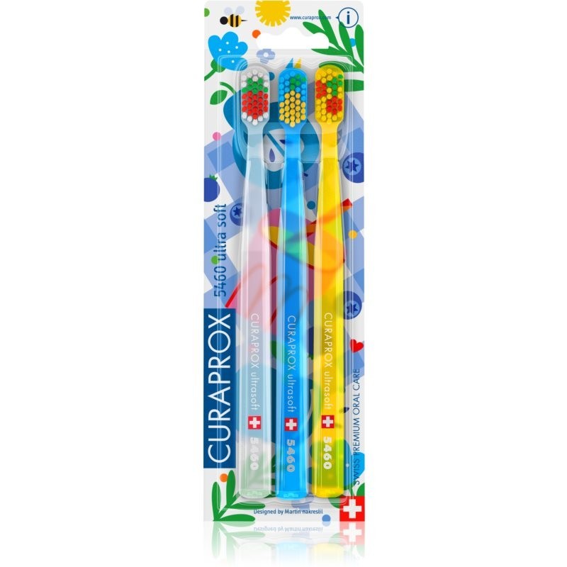 Curaprox Limited Edition Picnic toothbrushes 5460 Ultra Soft 3 pc