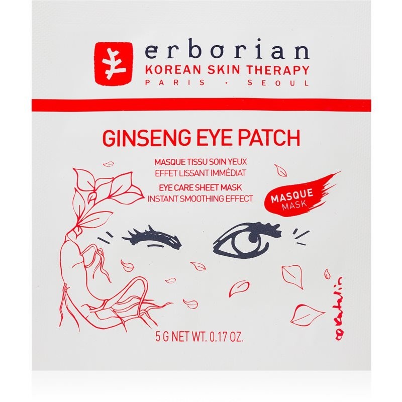 Erborian Ginseng Shot Mask revitalising sheet mask for the eye area 12x5 g
