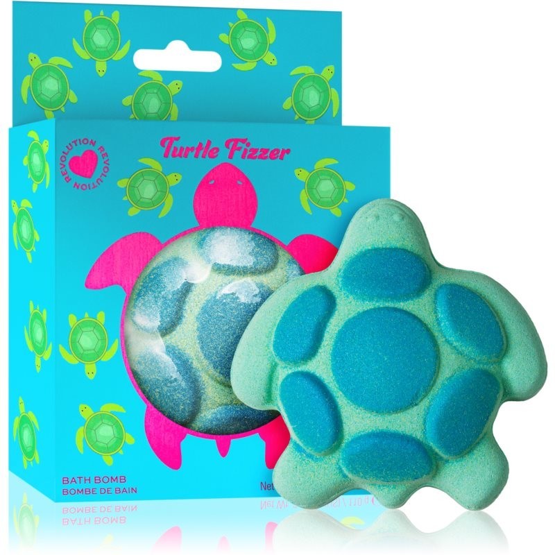 I Heart Revolution Bath Fizzer Turtle bath bomb with aroma Citrus & Green apple 110 g