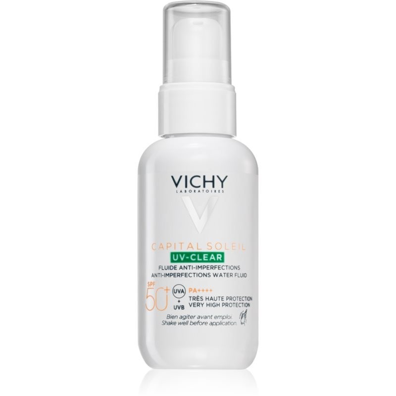 Vichy Capital Soleil UV- Clear anti-wrinkle treatment for oily acne - prone skin SPF 50+ 40 ml