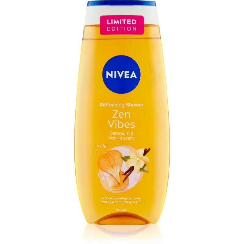 Nivea Zen Vibes nourishing shower gel Geranium & Vanilla 250 ml