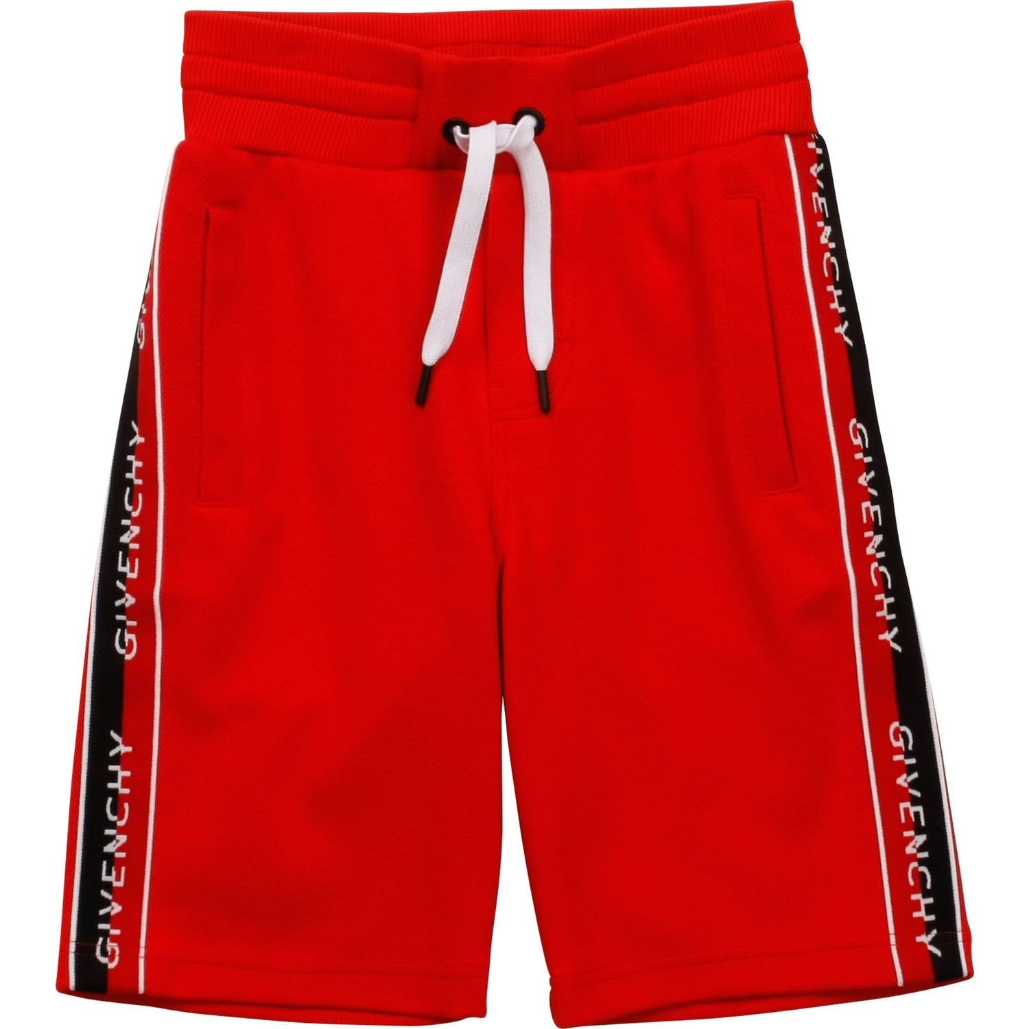 Givenchy Boys Side Logo Shorts Red 4Y