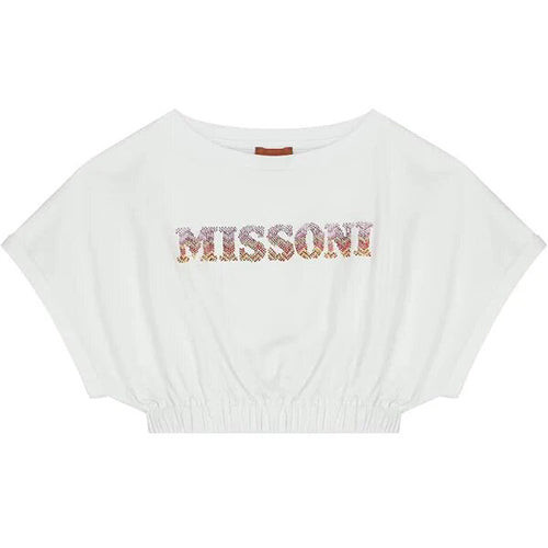 Missoni Girls Crop T-shirt White 4
