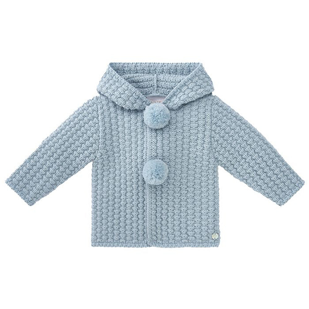 Paz Rodriguez Unisex Baby Knitted Coat Blue 6M