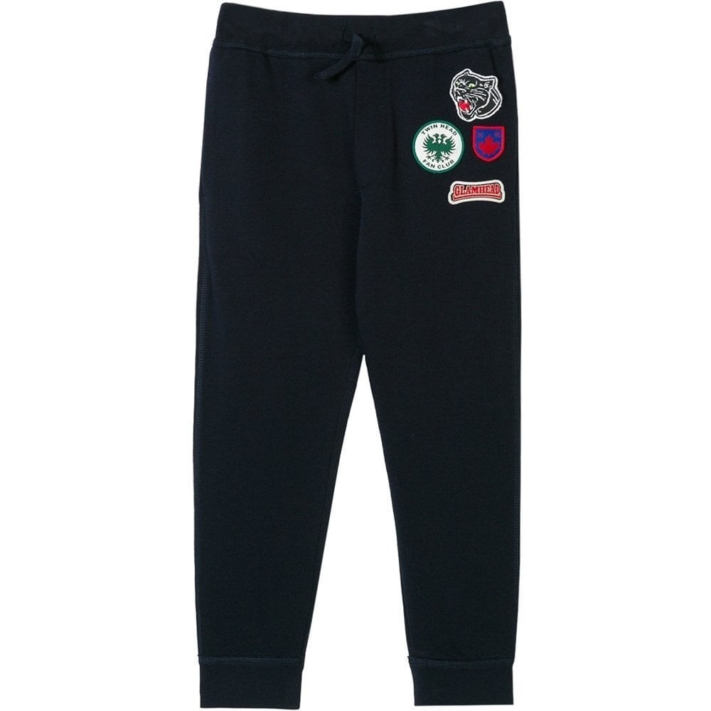 Dsquared2 Boys Badge Joggers Navy 6 Years