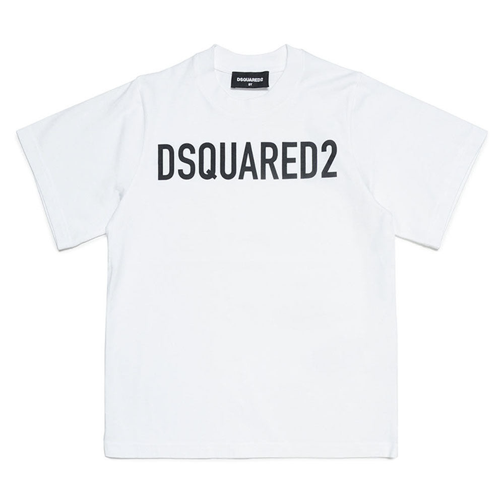Dsquared2 Boys Slouch Fit T-shirt White 10Y