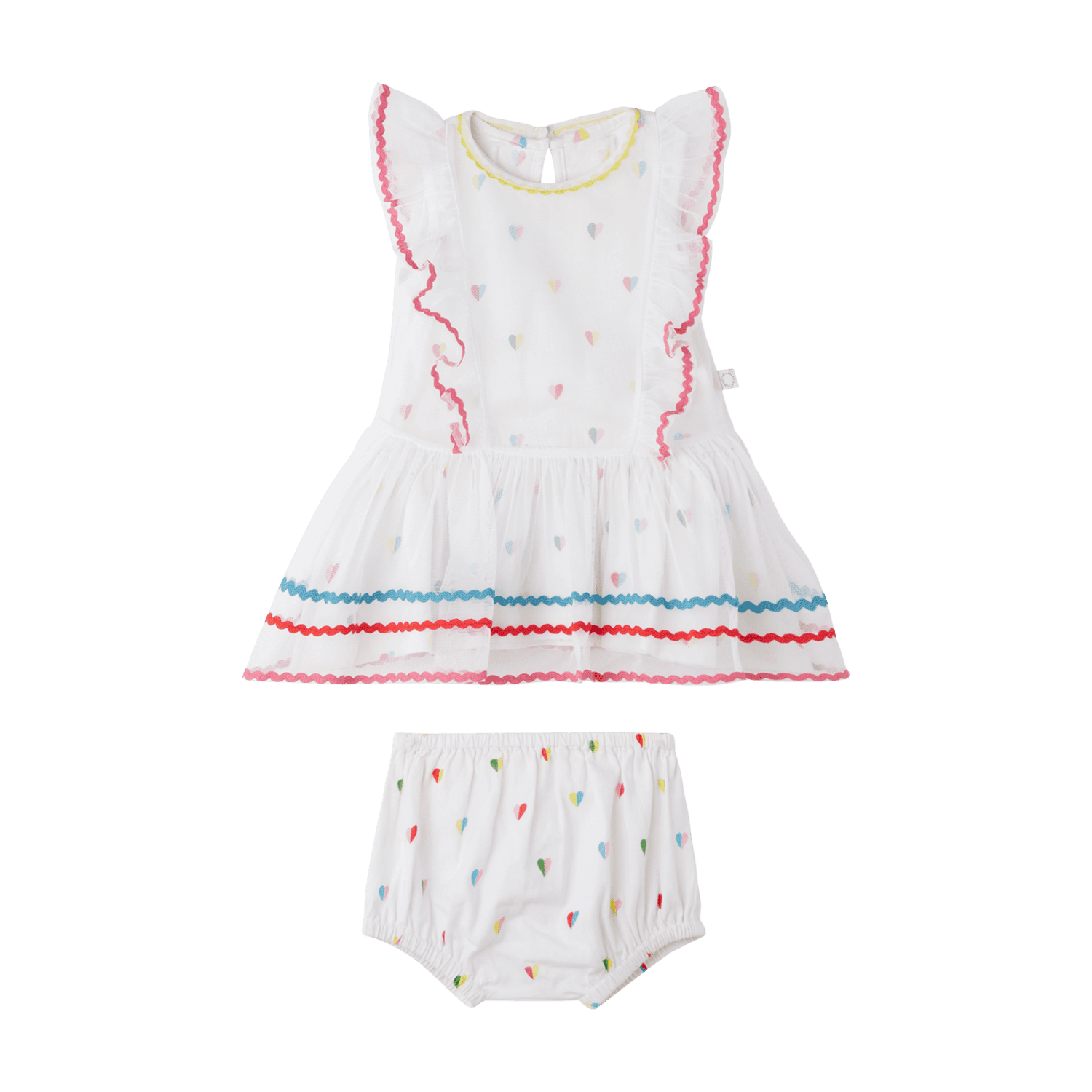Jersey Dress 12 Ivory/colourful