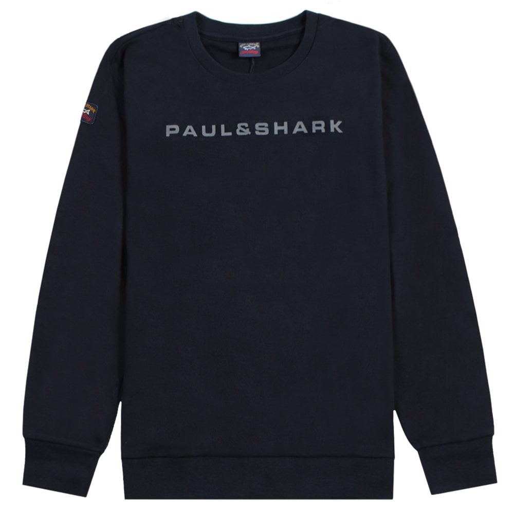 Paul & Shark Boy's Logo Print Sweatshirt Navy 8Y
