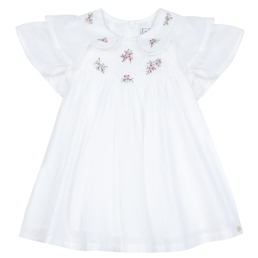 Tartine Et Chocolat Baby Girls Jardin Miniature Dress White 1Y