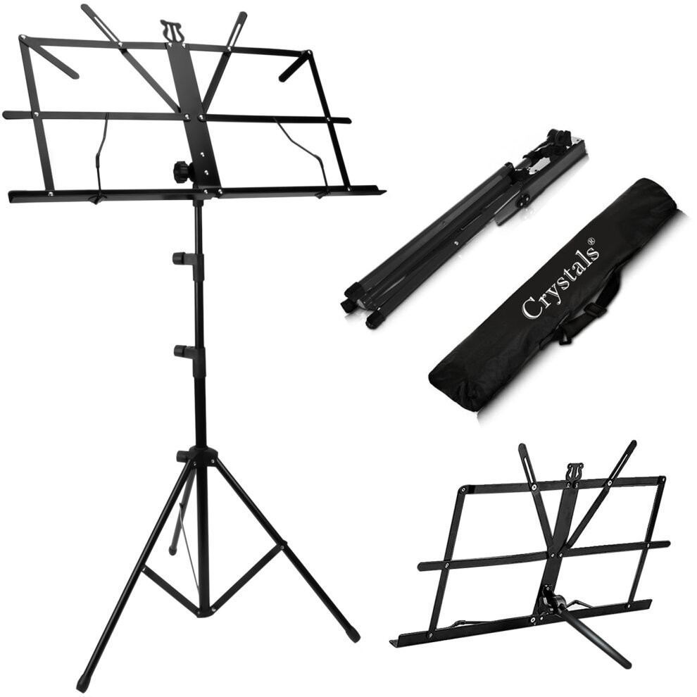 Height Adjustable Foldable Music Orchestral Book Paper Tripod Stand