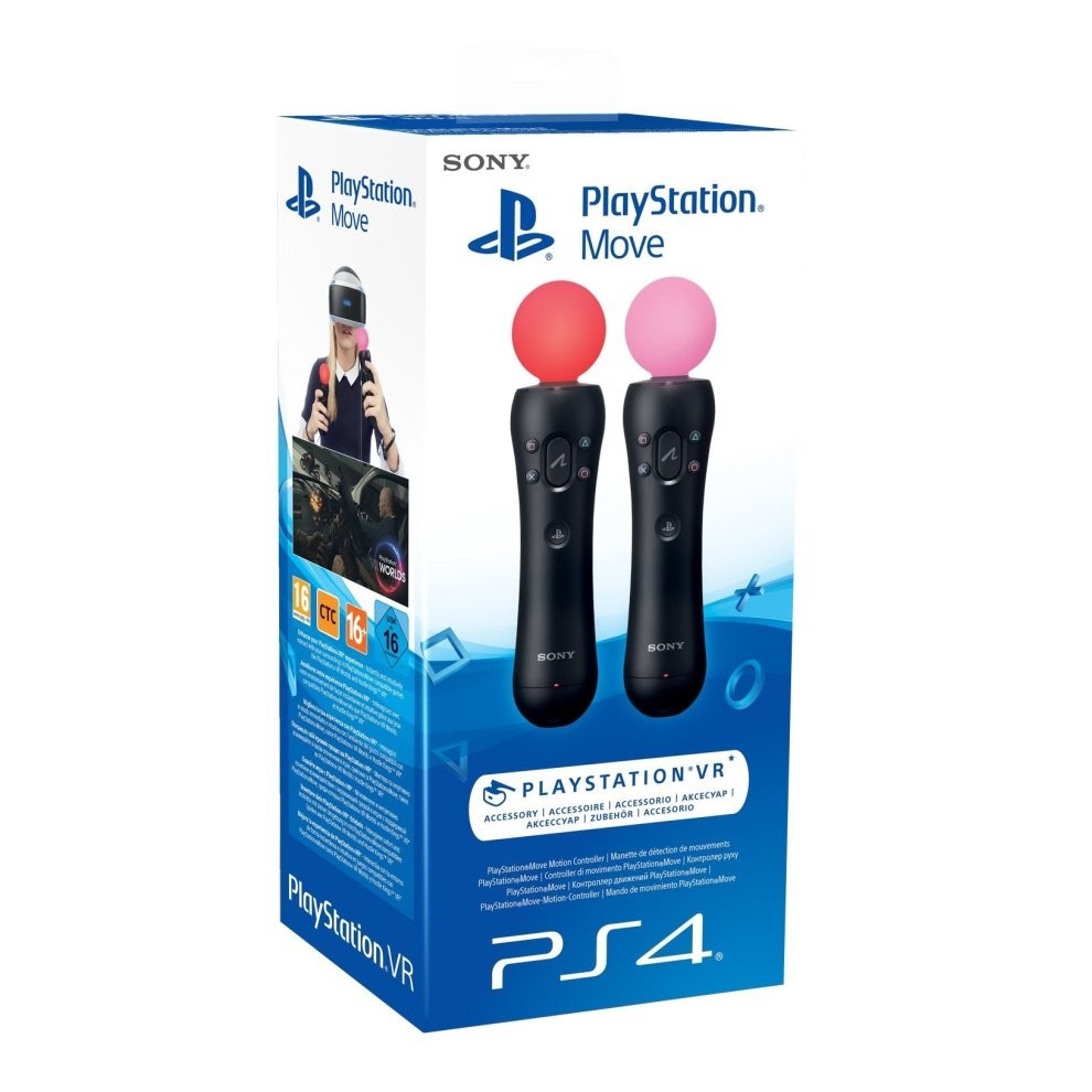 Sony PlayStation (PS4/PSVR) Move Motion Controller Twin Pack