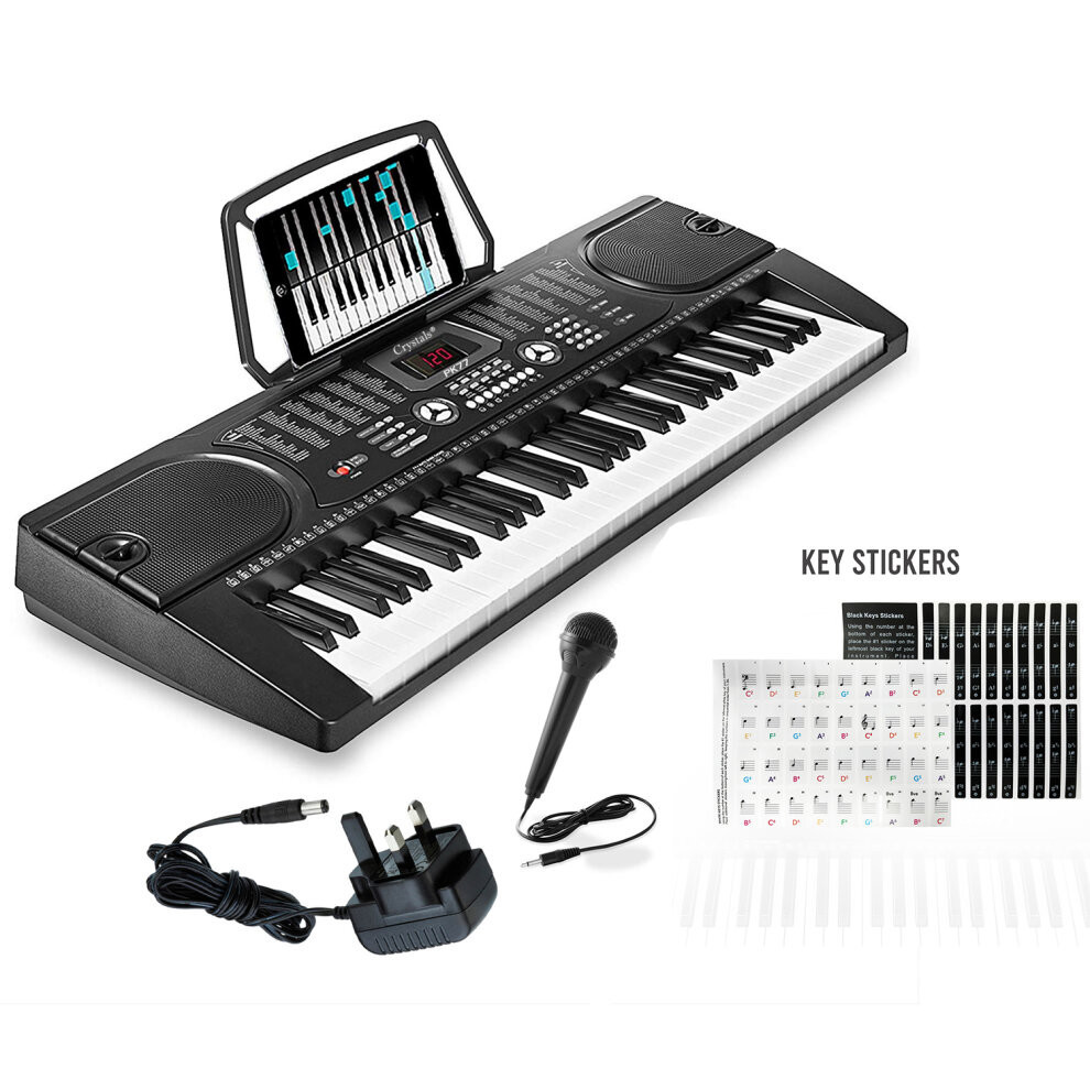 61 Keys Electronic Keyboard Digital Music Piano Instrument & Microphone