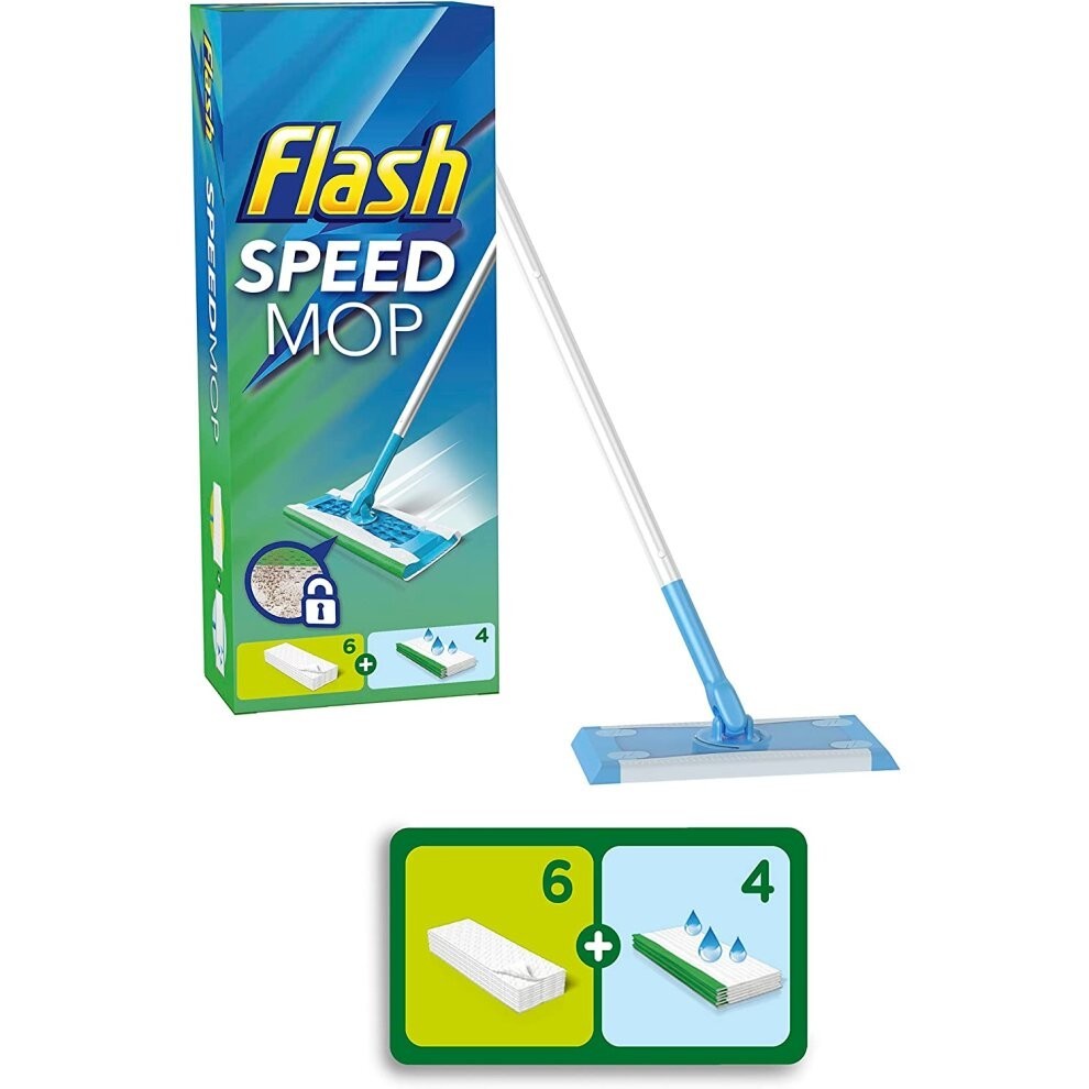 Flash Floor Cleaner Speedmop Starter Kit, Fast Easy & Hygienic Floor Mop, For Cleaning Any Type of Floor