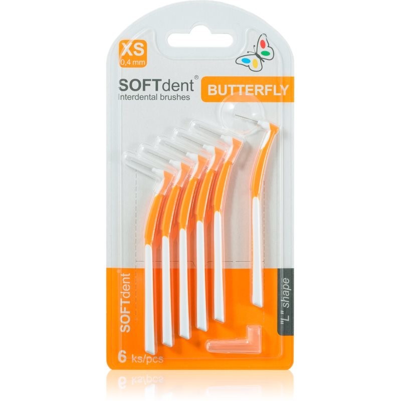SOFTdent Butterfly XS interdental brush 0,4 mm 6 pc
