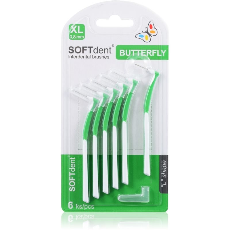 SOFTdent Butterfly XL interdental brush 0,8 mm 6 pc