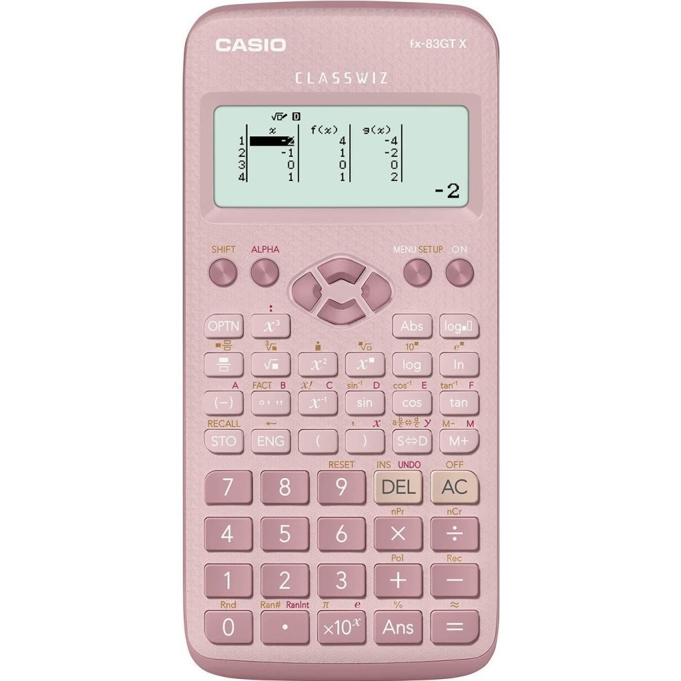Casio FX-83GTX Scientific Calculator 276 Functions GCSE Pink