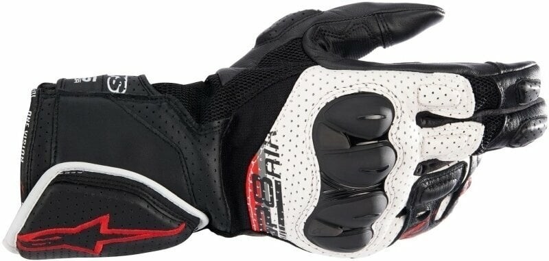 Alpinestars SP-8 V3 Air Gloves Black/White/Bright Red L Motorcycle Gloves