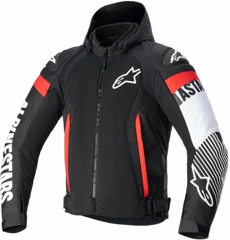 Alpinestars Zaca Air Jacket Black/White/Red Fluo S Textile Jacket