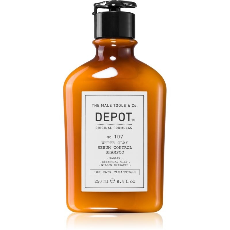 Depot No. 107 White Clay Sebum Control Shampoo purifying shampoo for oily hair and scalp 250 ml
