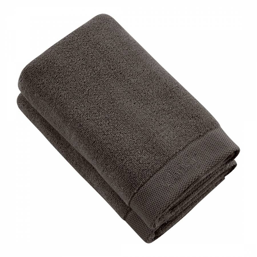 Christy Logo Pair of Hand Towels Soot