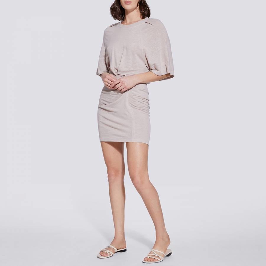 Stone Livy Linen Blend Mini Dress