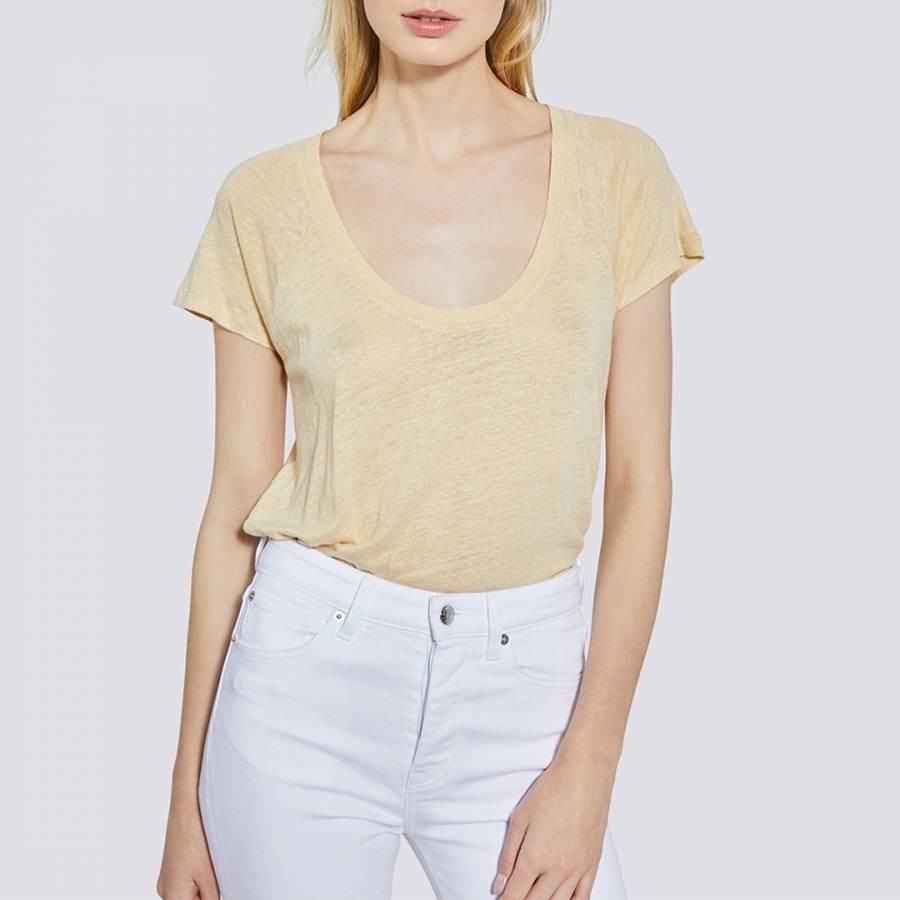 Yellow Holsen Linen T-Shirt