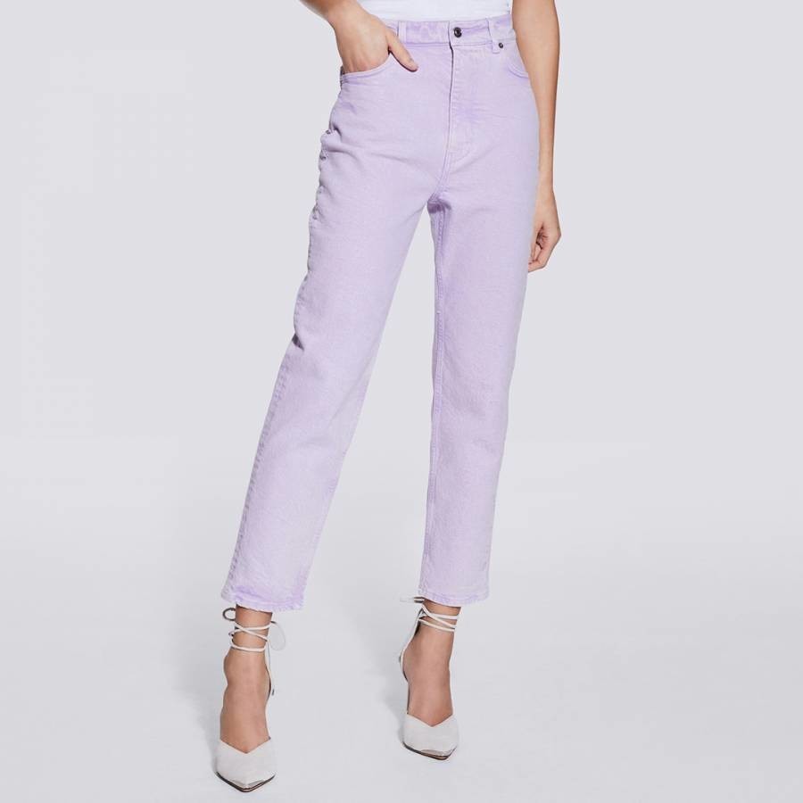 Lilac Eli Cropped Stretch Jeans